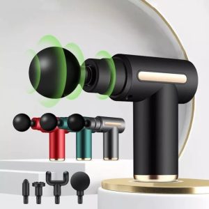 Pistola de massagem elétrica, massageador de tecidos profundos ANJGG