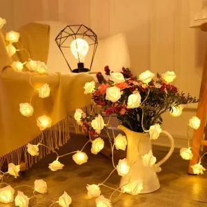 2M Luzes De Fada Rosa LED Cordas De Natal Com Árvore Decoração Feliz Casamento